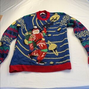 Celebrate Together Ugly Christmas Astronaut Sweater Sz S